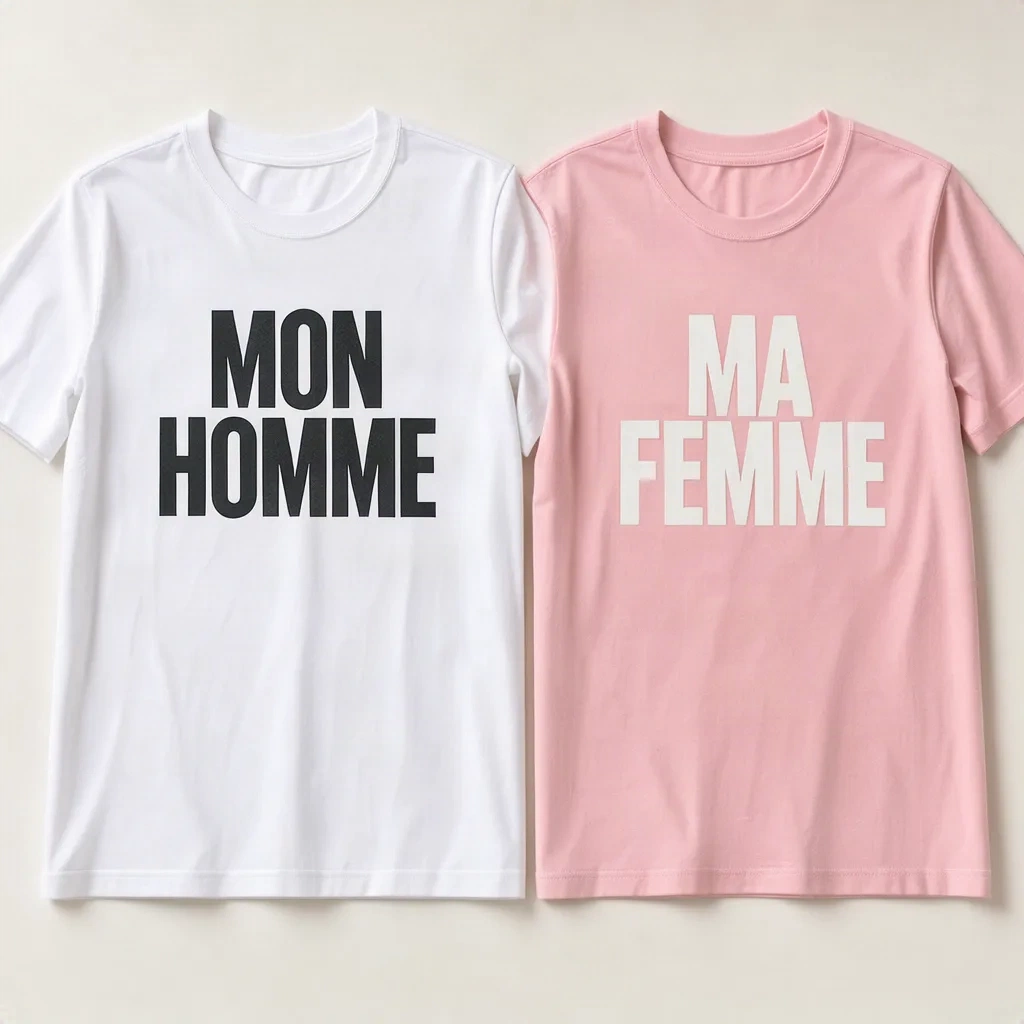T-shirts assortis Mon Homme et Ma Femme